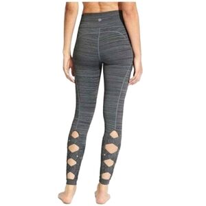 ATHLETA Grey Criss Cross Chaturanga Legging Small